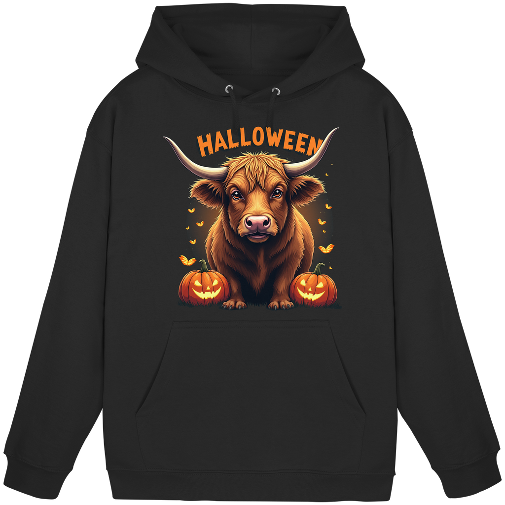 Halloween Highland Cow - Basic Unisex Hoodie