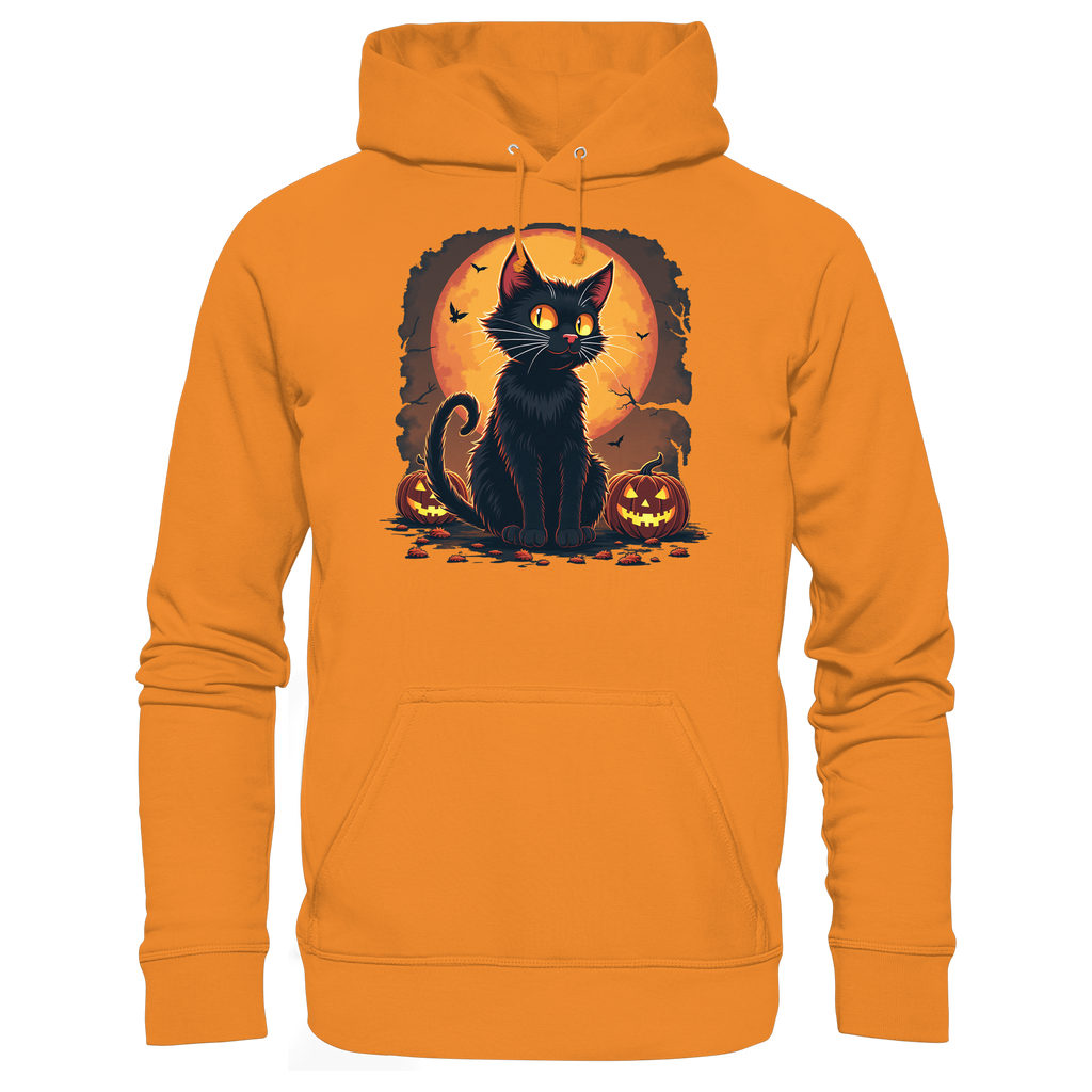 Halloween Black Cat- Schwarze Katze - Basic Unisex Hoodie