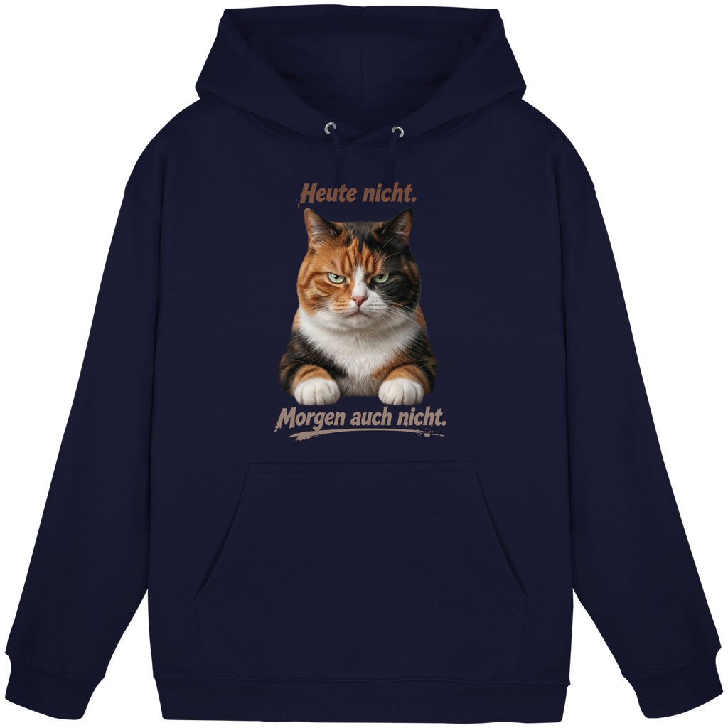 Heute nicht. Morgen auch nicht! Grumpy Glückskatze - Basic Unisex Hoodie