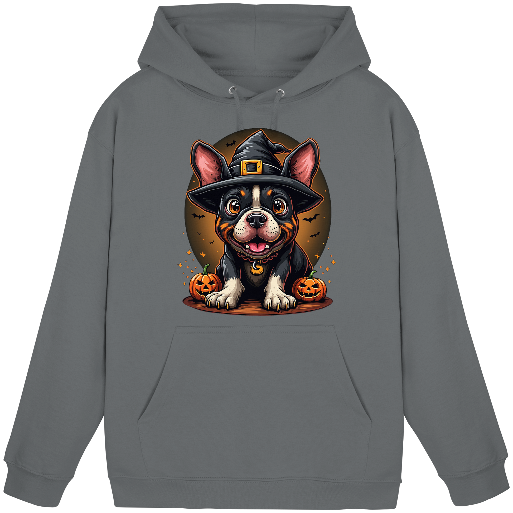 Halloween Bulldog - Basic Unisex Hoodie