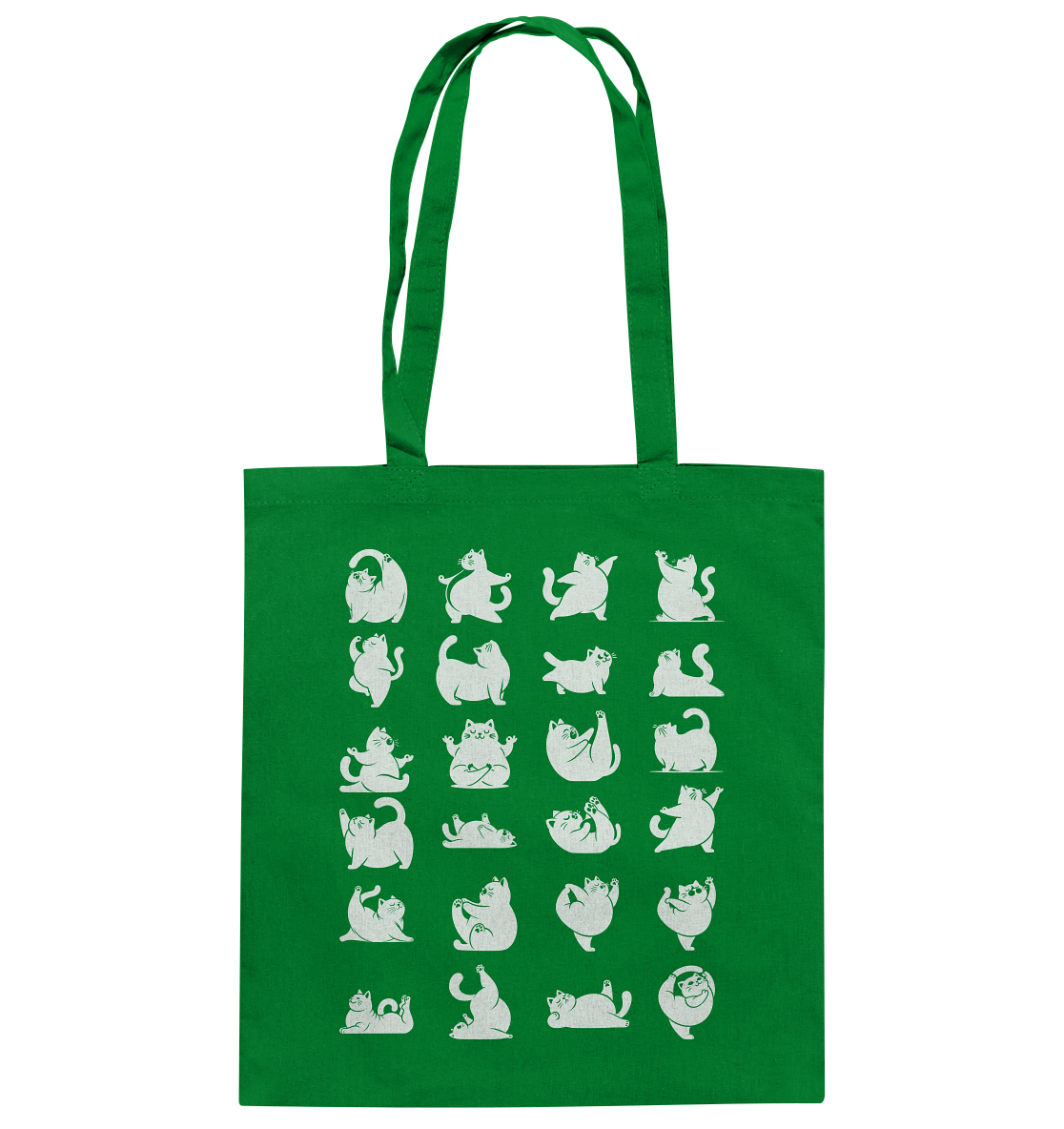 Katzen Yoga / Cat Yoga Fun - personalisierbar - Baumwolltasche