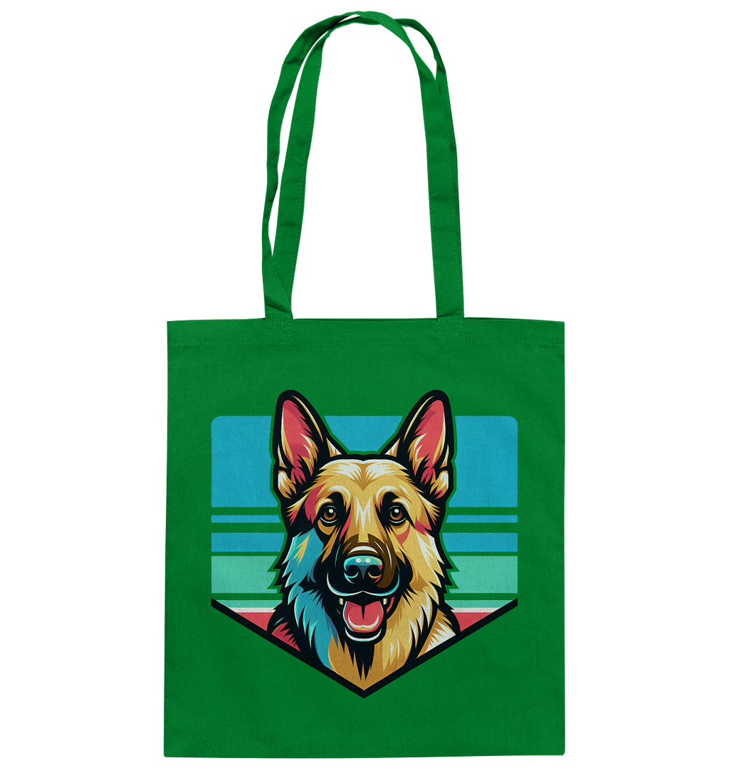 Schäferhund Pop Art - personalisierbar - Baumwolltasche