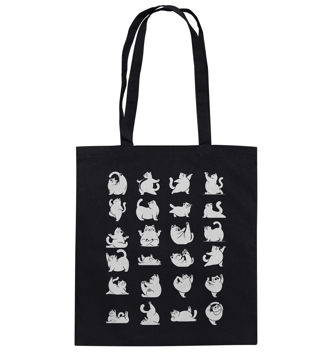 Katzen Yoga / Cat Yoga Fun - personalisierbar - Baumwolltasche
