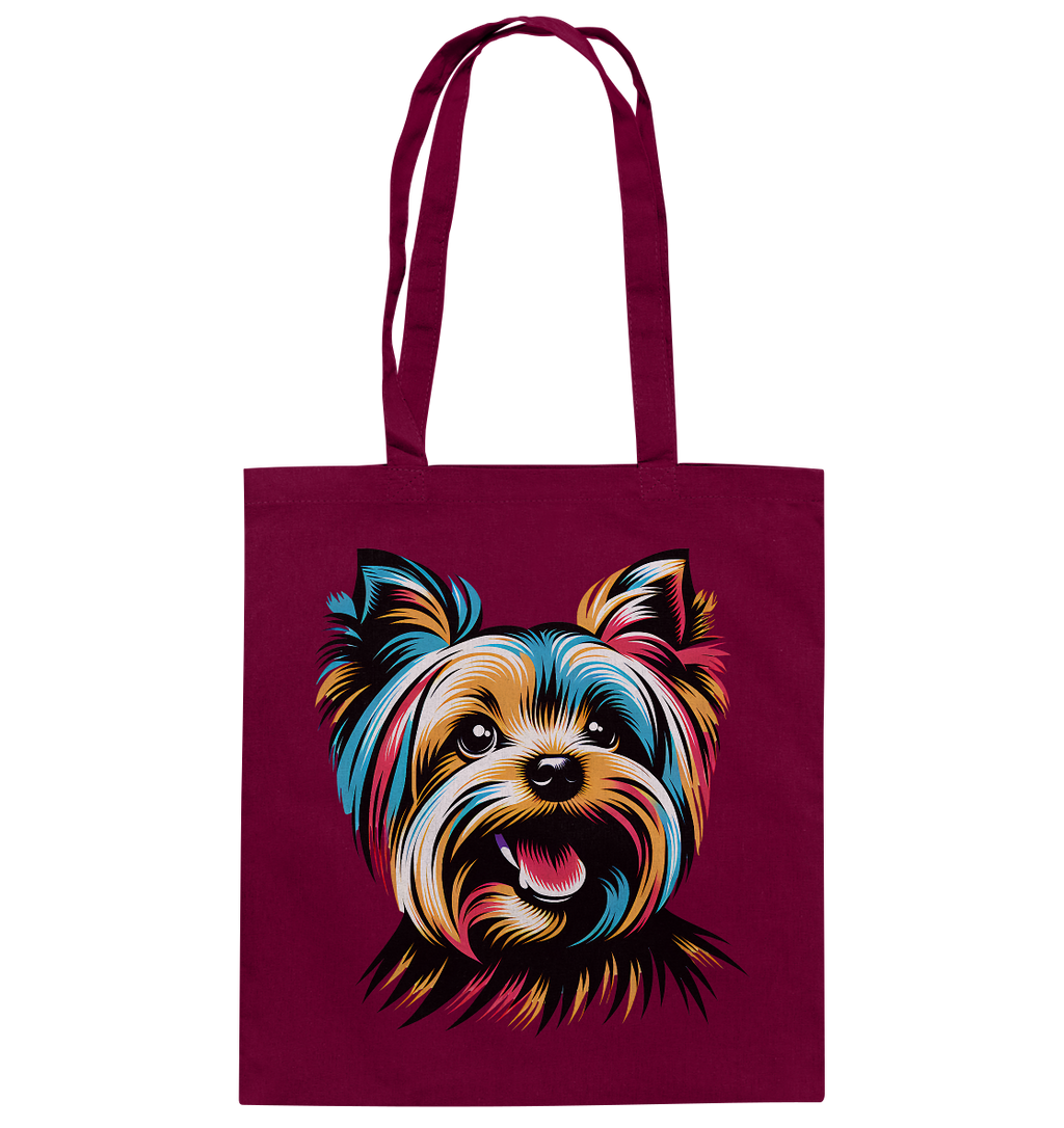 Yorkshire Terrier Pop Art - personalisierbar - Baumwolltasche