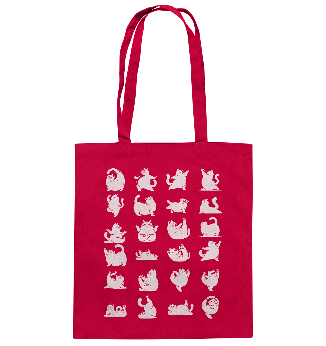 Katzen Yoga / Cat Yoga Fun - personalisierbar - Baumwolltasche
