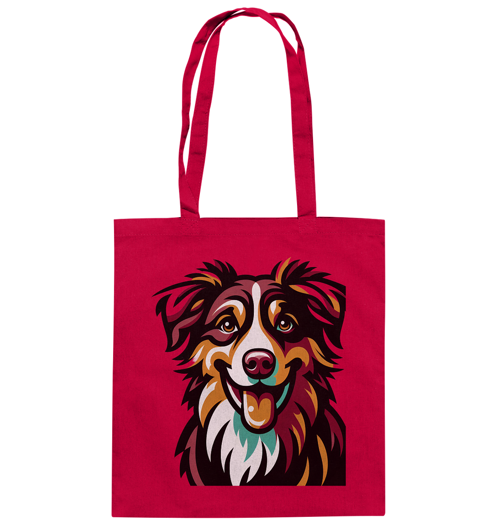 Australian Shepherd Hund - personalisierbar - Baumwolltasche