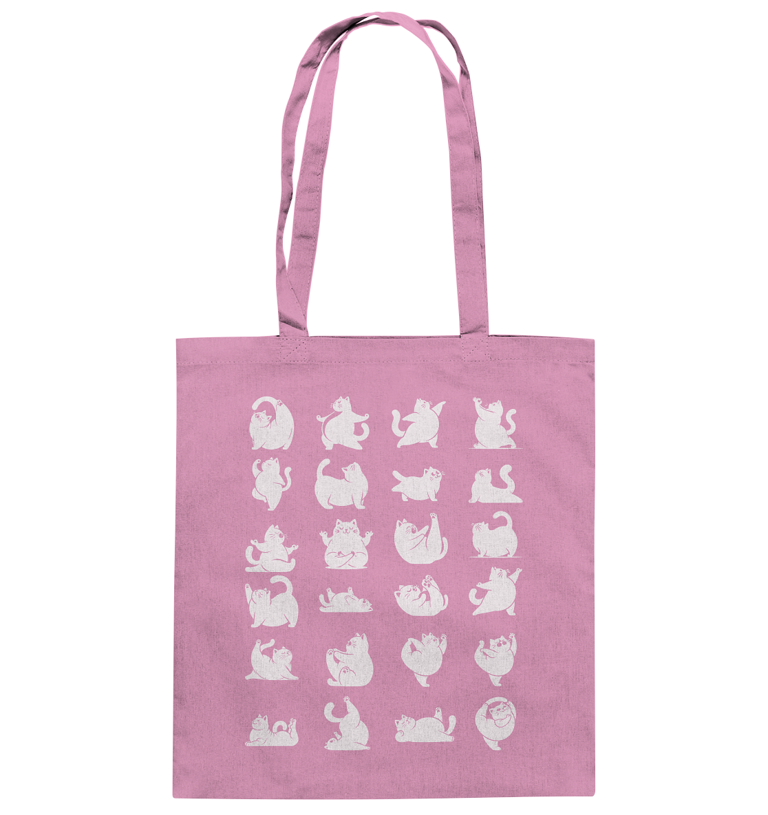 Katzen Yoga / Cat Yoga Fun - personalisierbar - Baumwolltasche