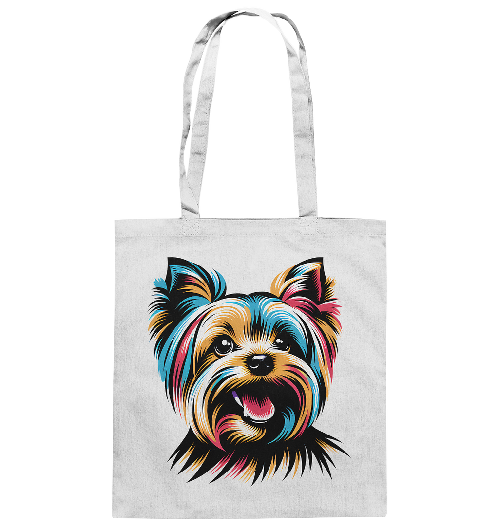 Yorkshire Terrier Pop Art - personalisierbar - Baumwolltasche