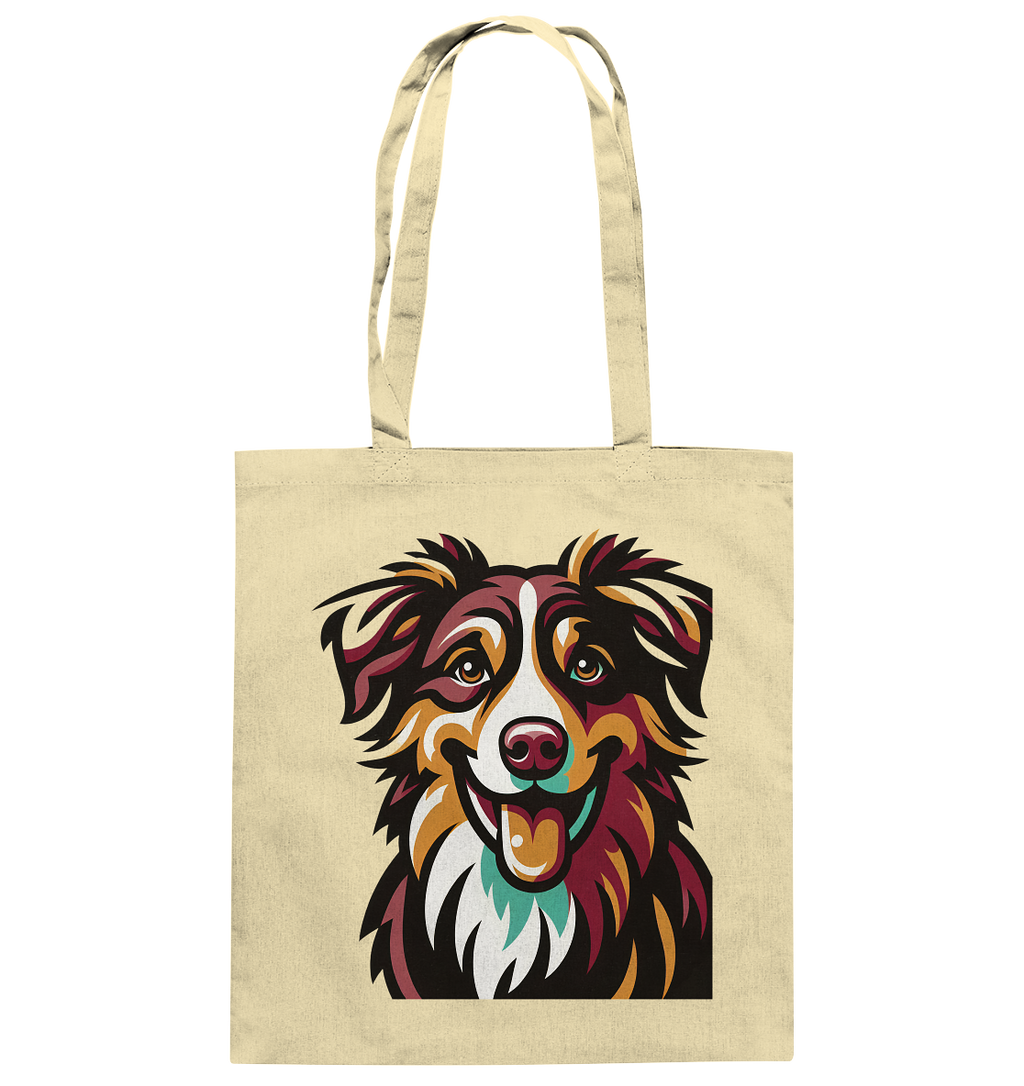 Australian Shepherd Hund - personalisierbar - Baumwolltasche