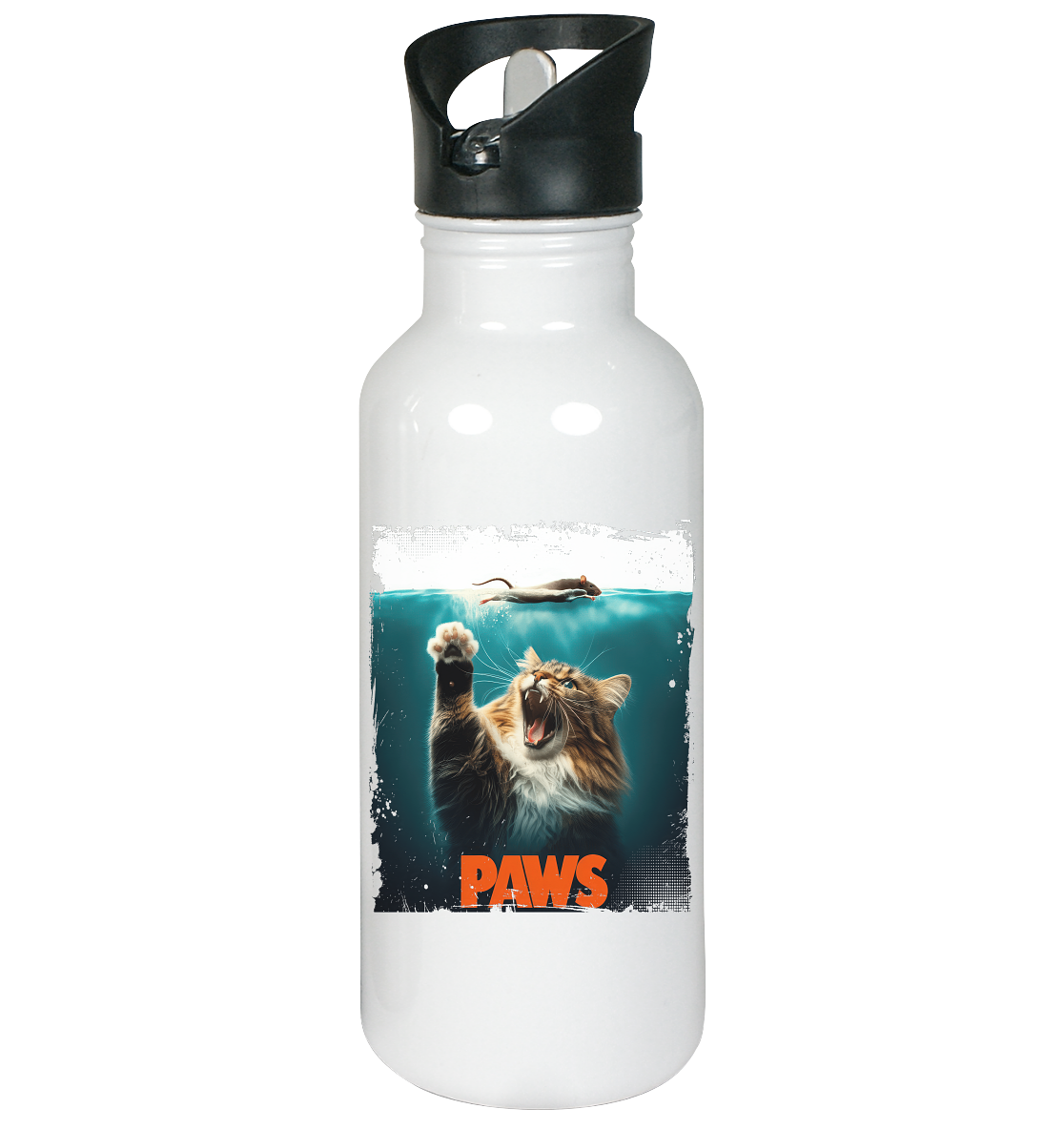 Paws  - Edelstahl-Trinkflasche