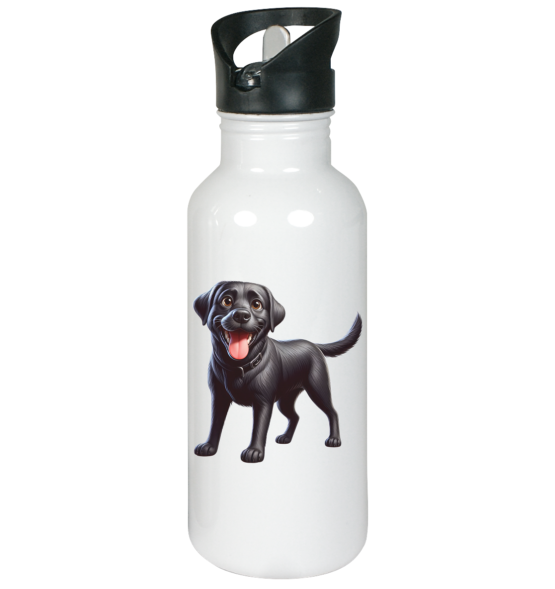 Cartoon Labrador Retreiver - personalisierbar - Edelstahl-Trinkflasche