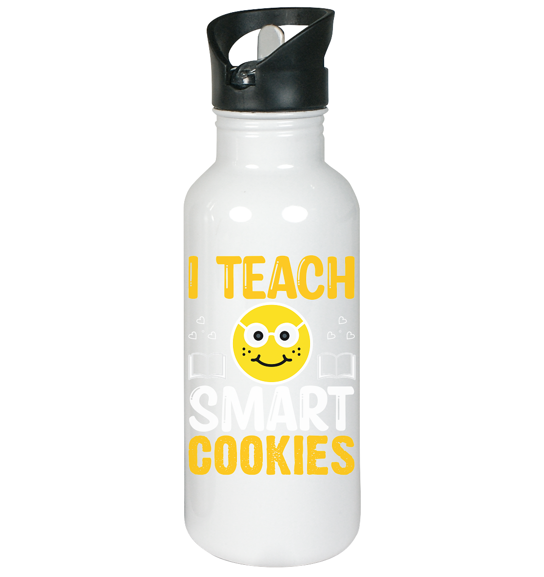 Lehrer I teach smart Cookies - Edelstahl-Trinkflasche