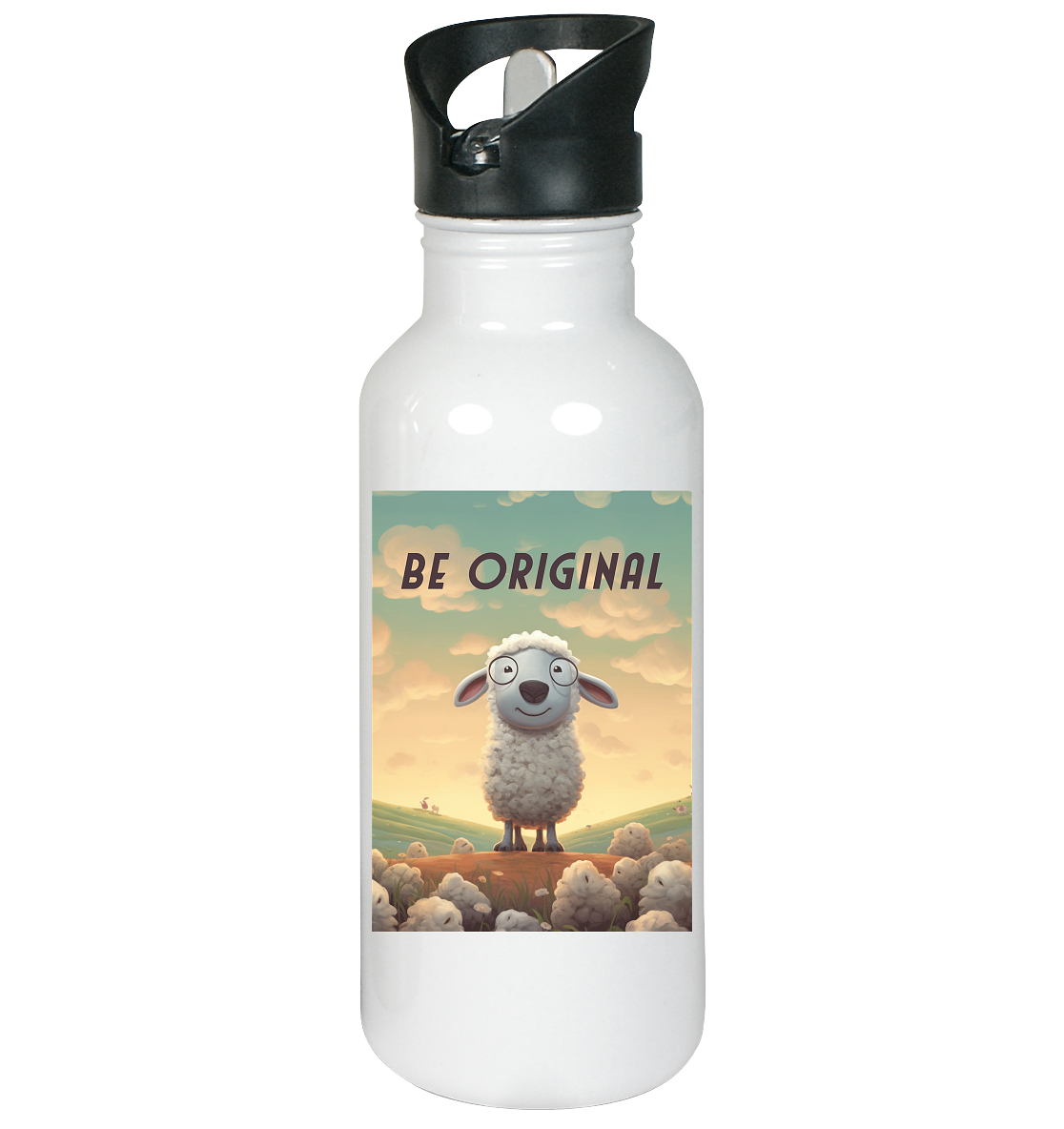 Be Original Shaf Motivation  - Edelstahl-Trinkflasche