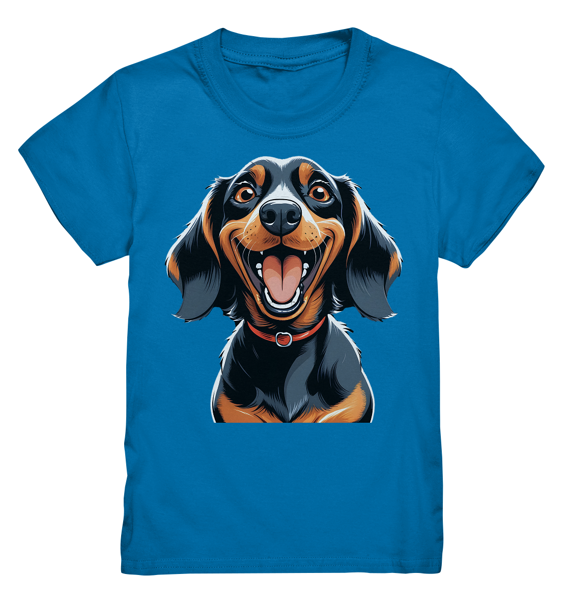 Happy Dackel Cartoon - Kids Premium Shirt