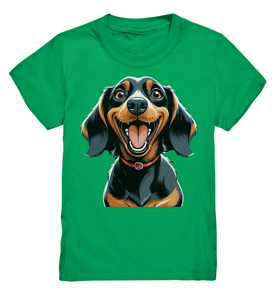 Happy Dackel Cartoon - Kids Premium Shirt
