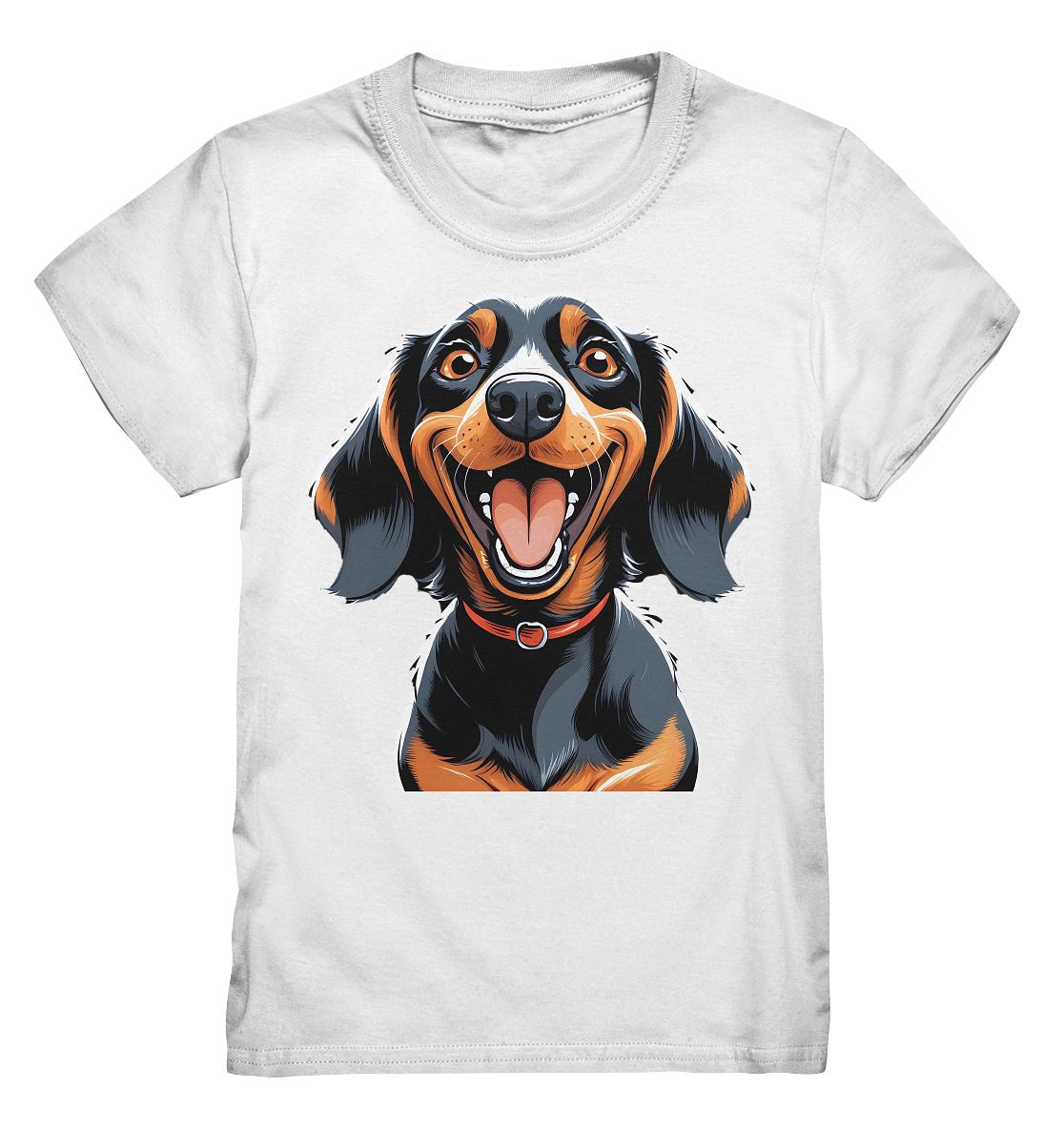 Happy Dackel Cartoon - Kids Premium Shirt