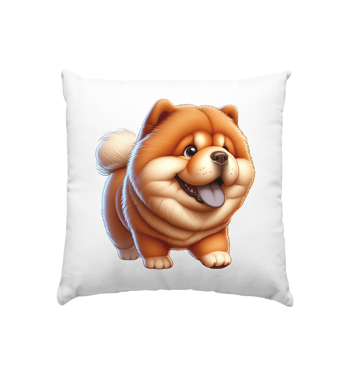 Chow Chow Cartoon Hund - personalisierbar - Kissen 40x40cm