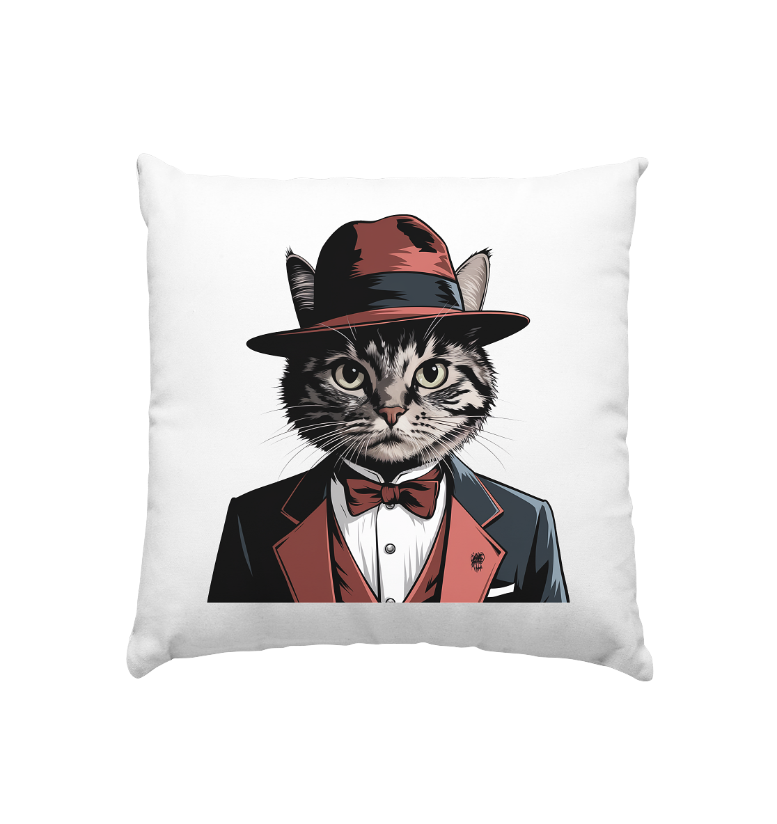 Godfather Catmother Katze Mafia - personalisierbar  - Kissen 40x40cm