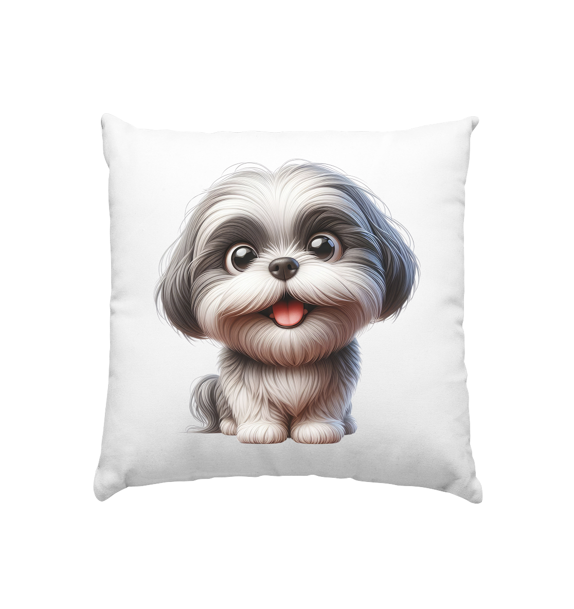 Shih Tzu Cartoon Dog - personalisierbar - Kissen 40x40cm