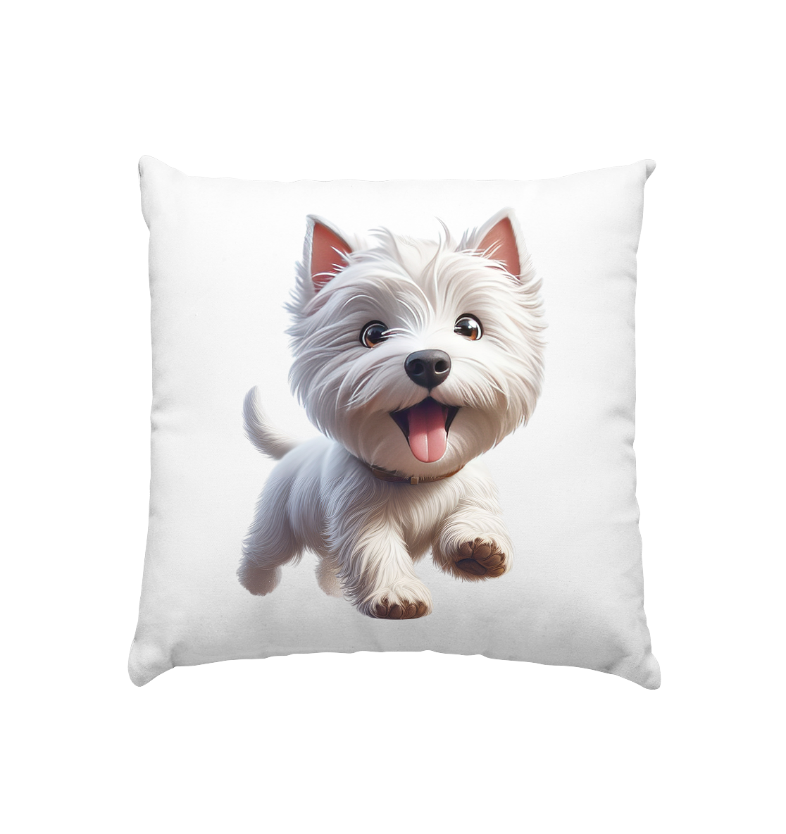 West Highland Terrier Catoon - personalisierbar - Kissen 40x40cm