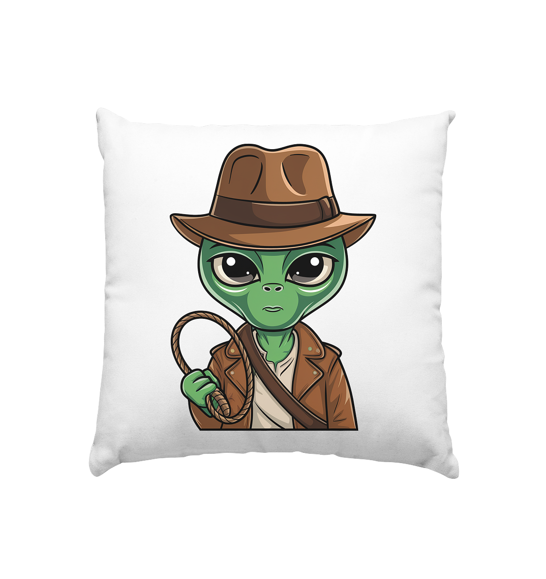 Alien Abenteurer Cartoon - Kissen 40x40cm
