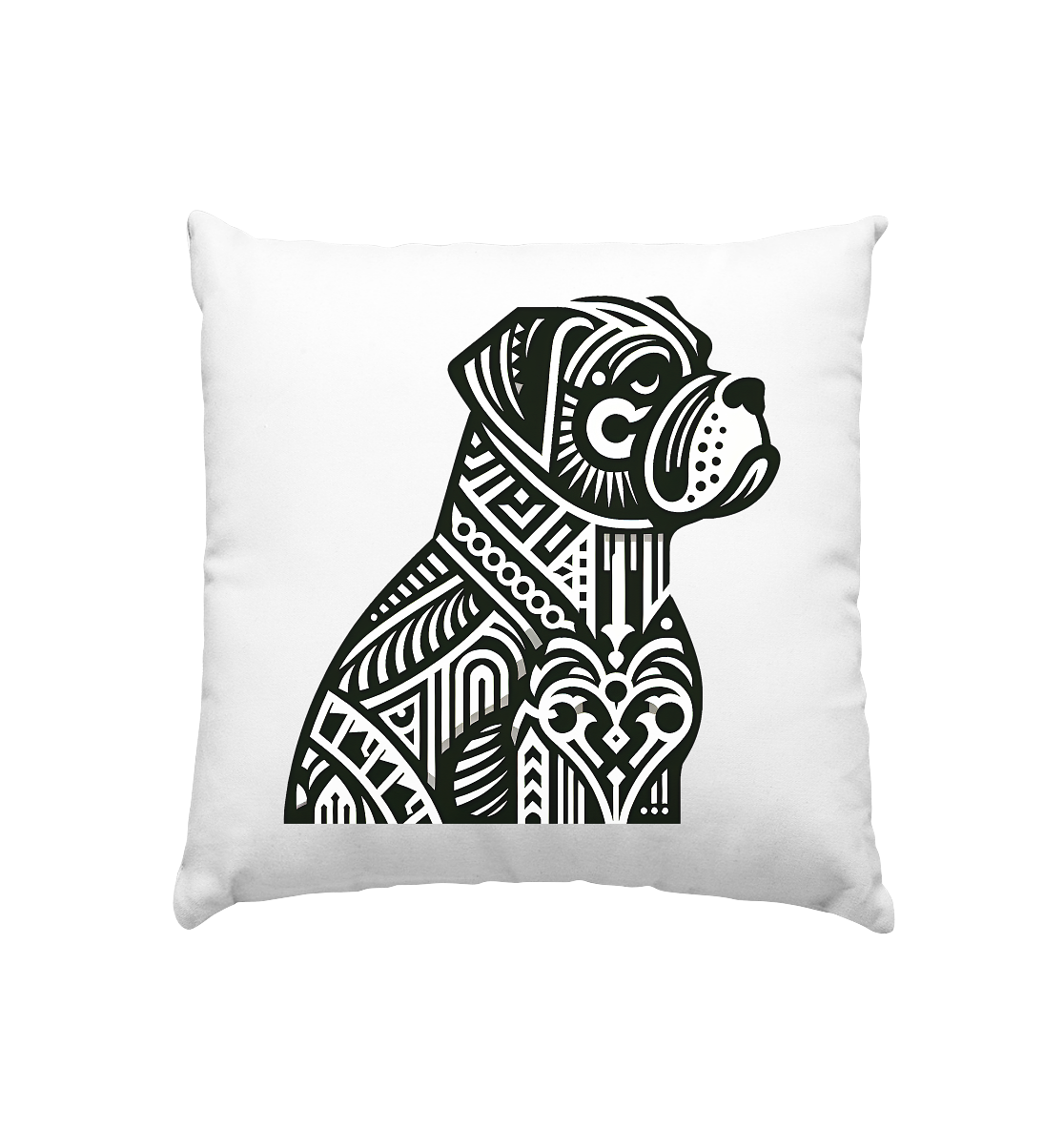 Hund Mastif Art Deco  - personalisierbar - Kissen 40x40cm
