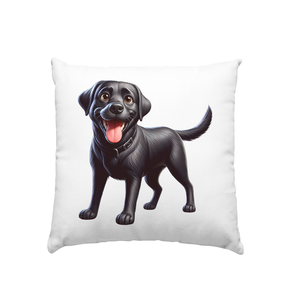Cartoon Labrador Retreiver - personalisierbar - Kissen 40x40cm