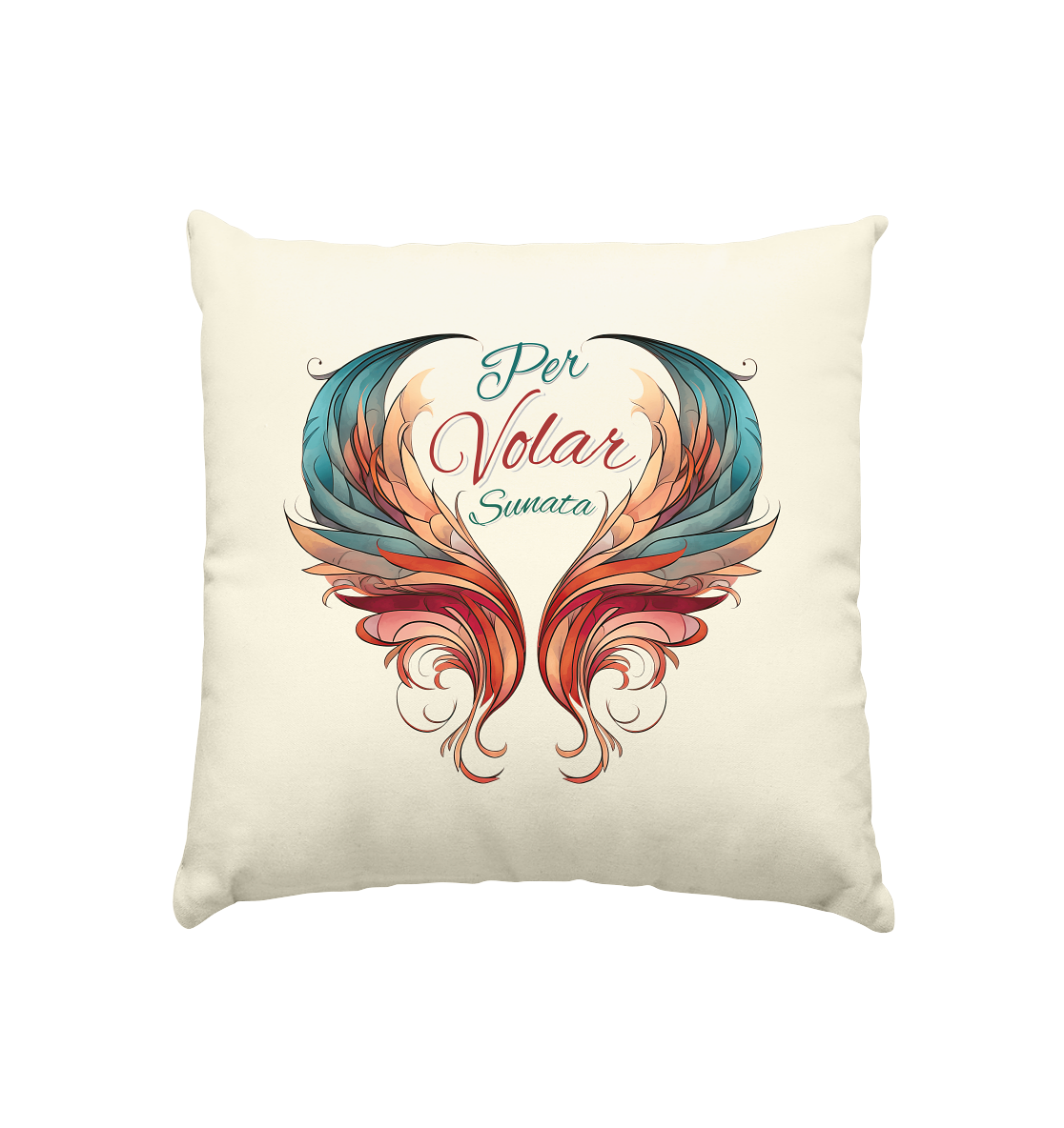 Per Volar Sunata  - Kissen natur 40x40cm