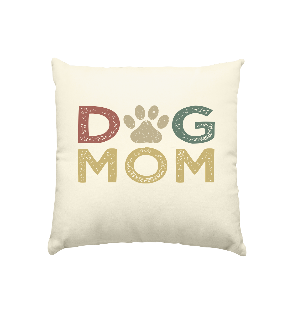 Dog Mum - personalisierbar - Kissen natur 40x40cm