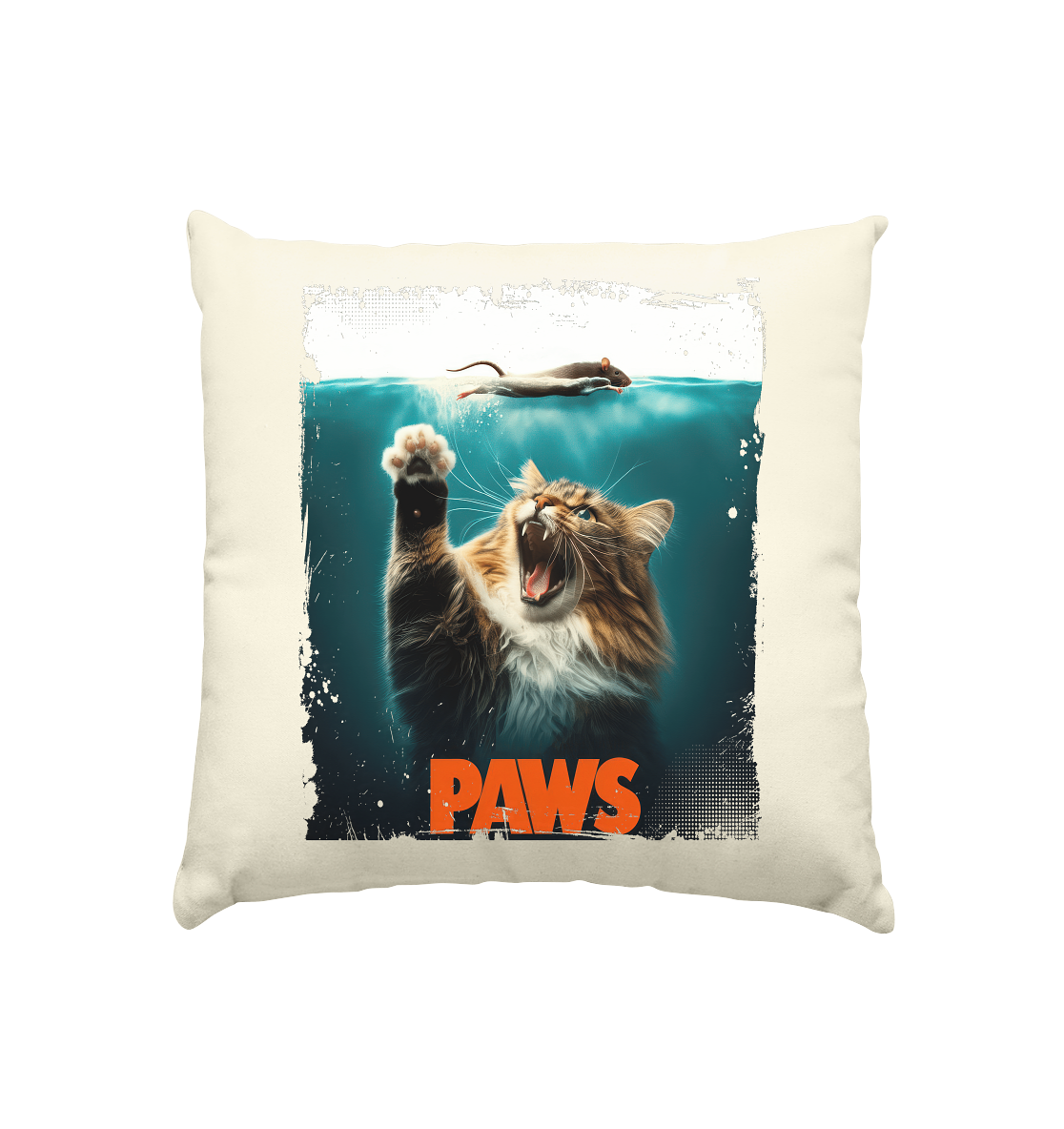 Paws  - Kissen natur 40x40cm