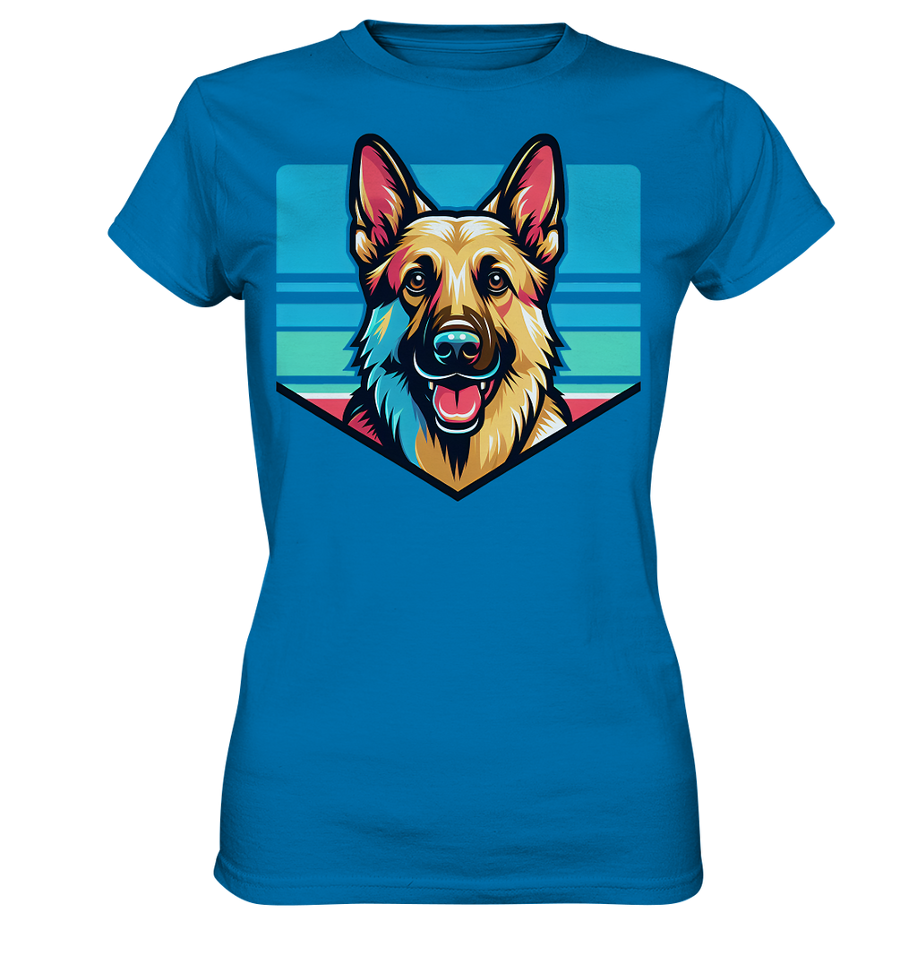 Schäferhund Pop Art - personalisierbar - Ladies Premium Shirt
