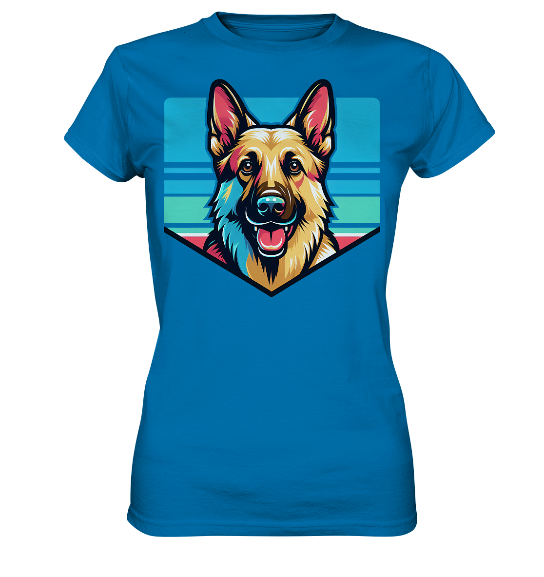 Schäferhund Pop Art - personalisierbar - Ladies Premium Shirt