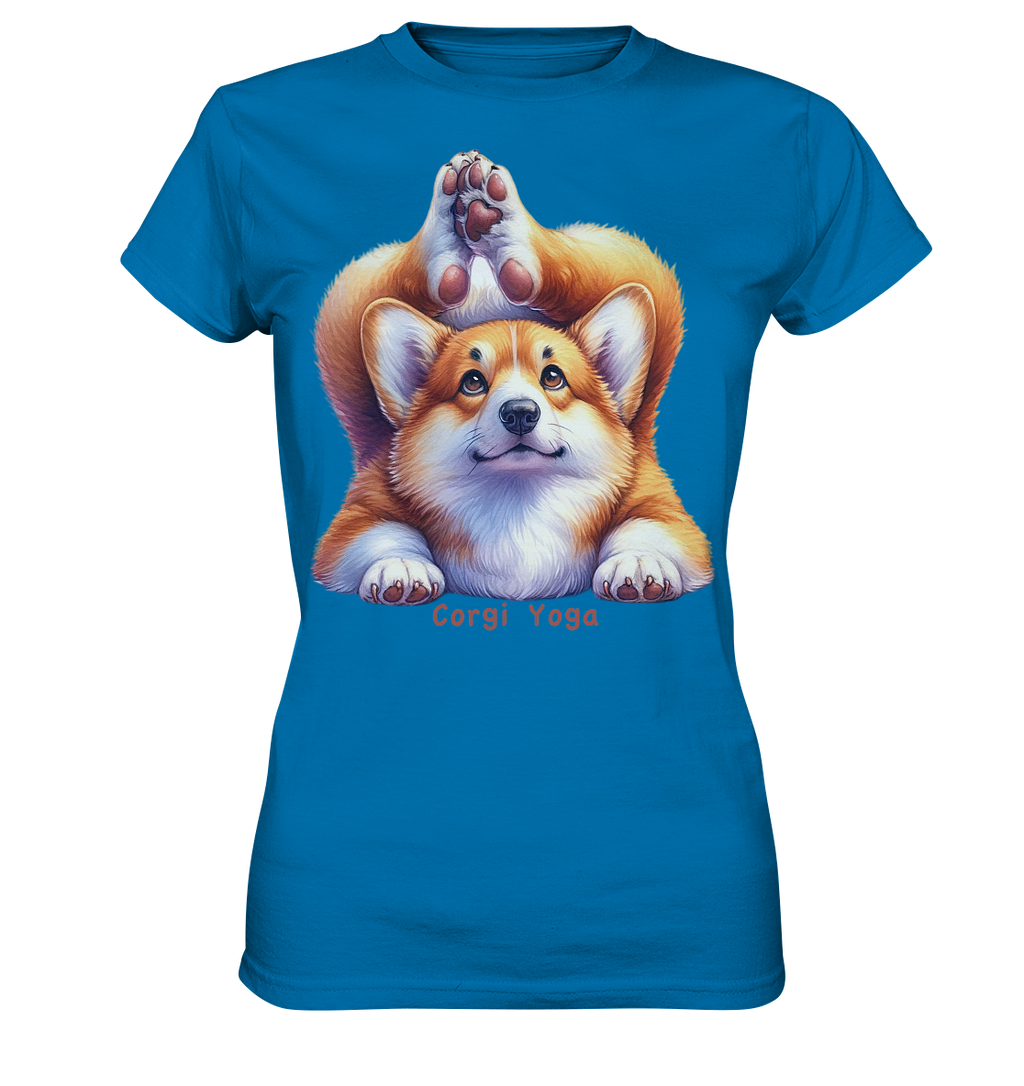 Corgi Yoga - Ladies Premium Shirt