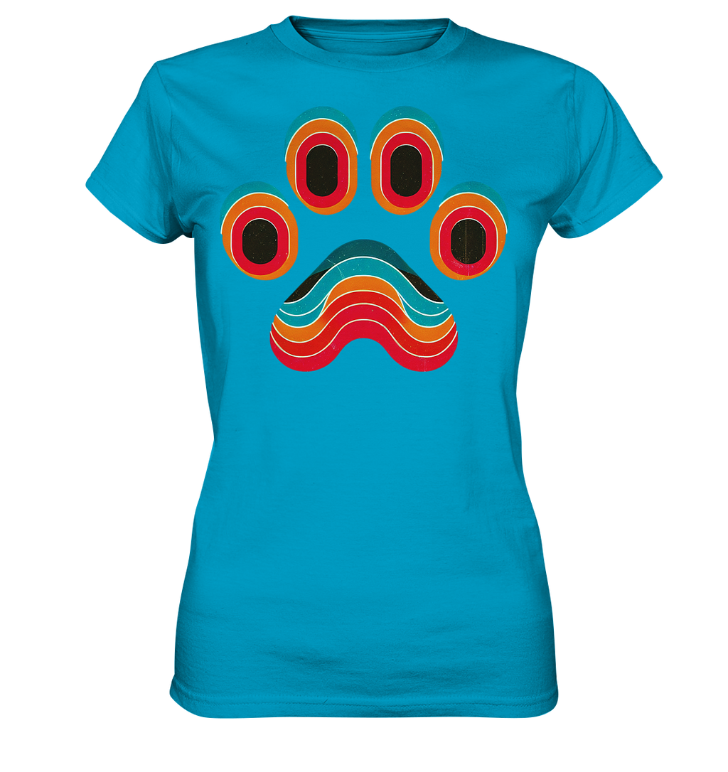 70s Style Pfote Art - Ladies Premium Shirt