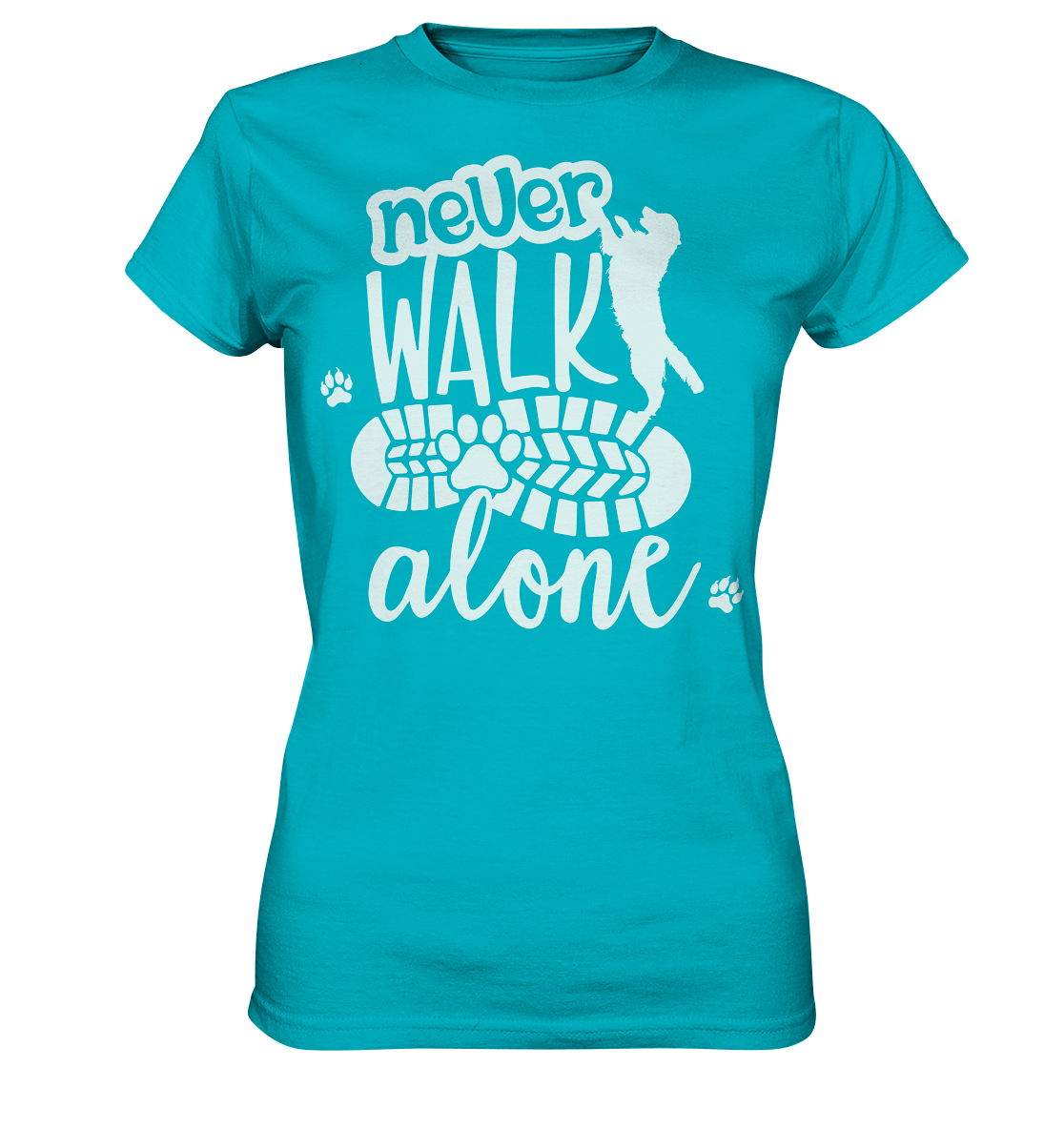 Hundefreunde You never walk alone - personalisierbar - Ladies Premium Shirt
