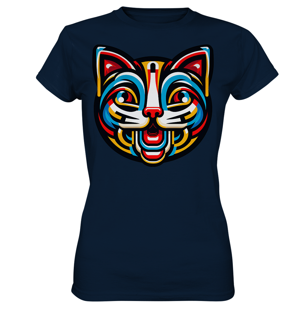Pop Art Katze  - Ladies Premium Shirt