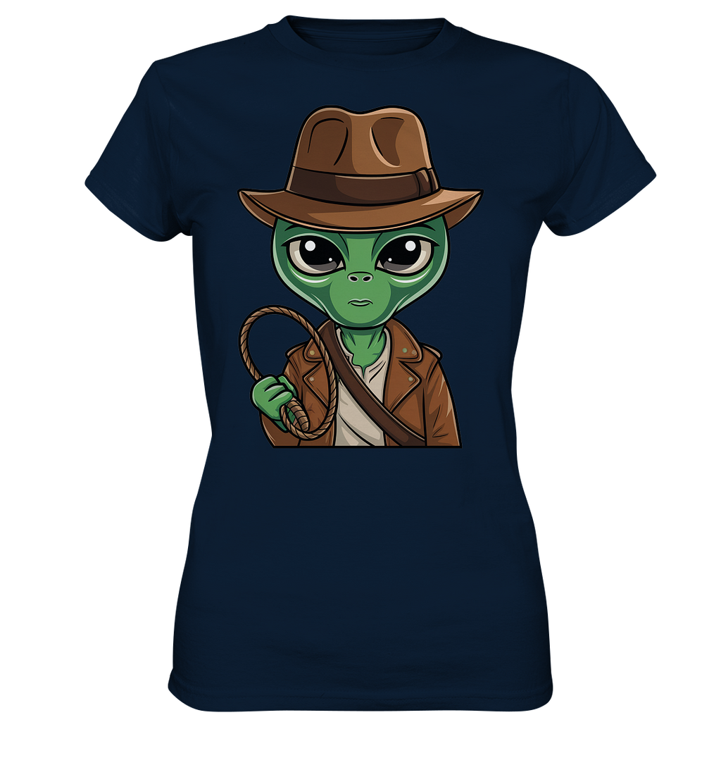 Alien Abenteurer Cartoon - Ladies Premium Shirt
