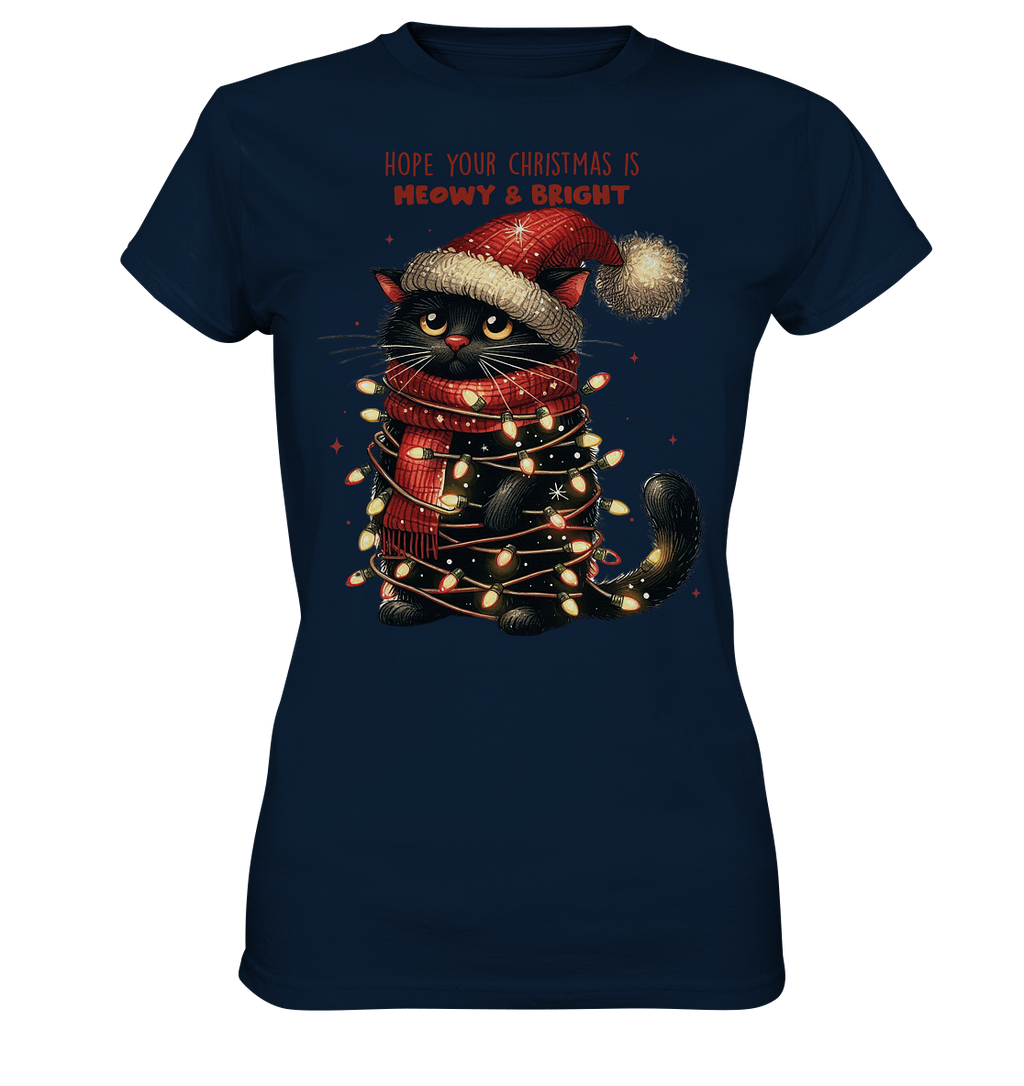 Weihnachts Katze Christmas is Moewy - Ladies Premium Shirt