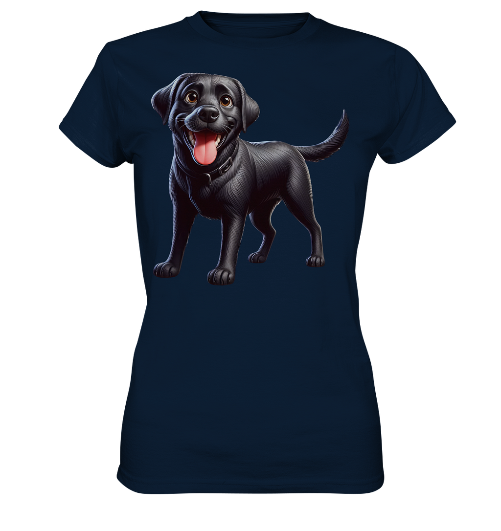 Cartoon Labrador Retreiver - personalisierbar - Ladies Premium Shirt