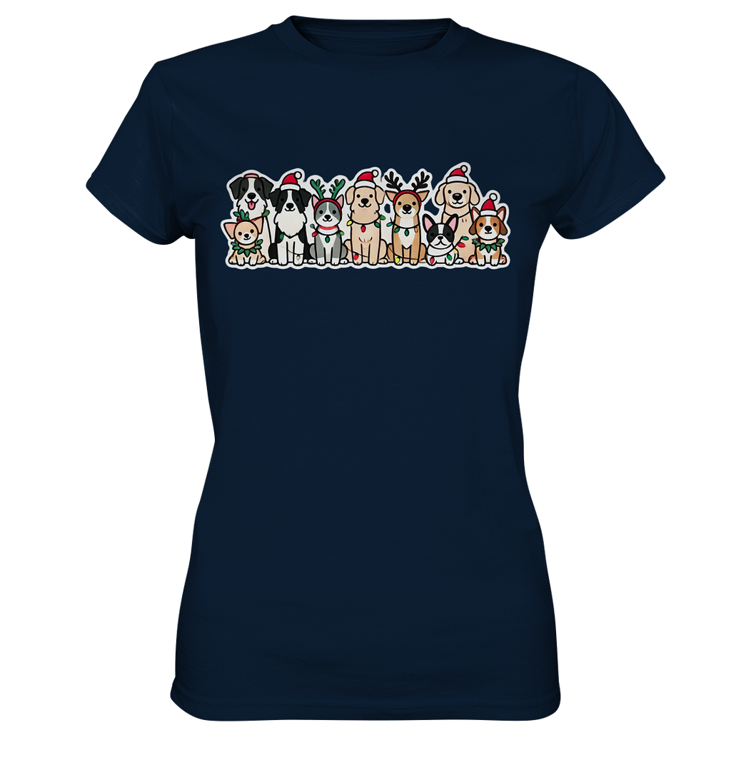 Weihnachten, Christmas Hunde - Ladies Premium Shirt