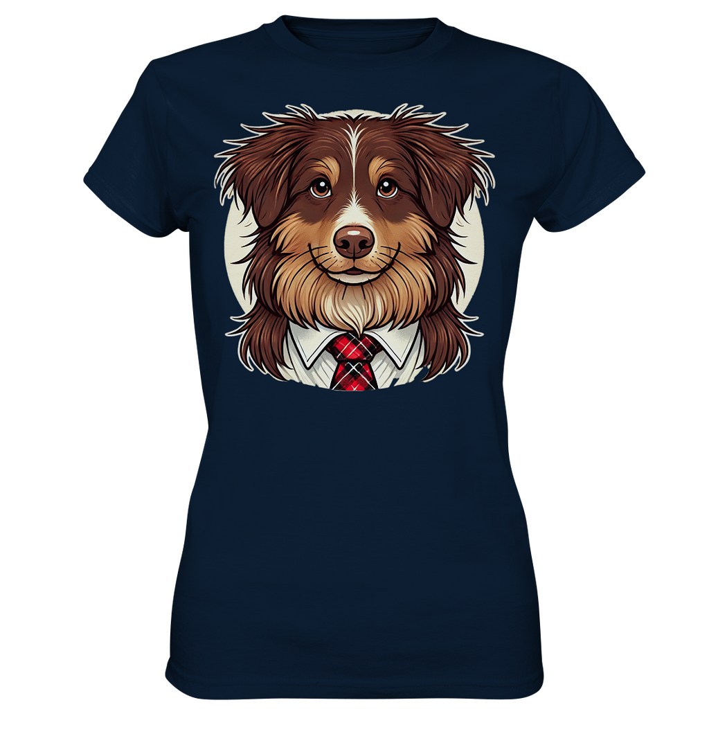Cartoon Australian Shepherd  - Ladies Premium Shirt