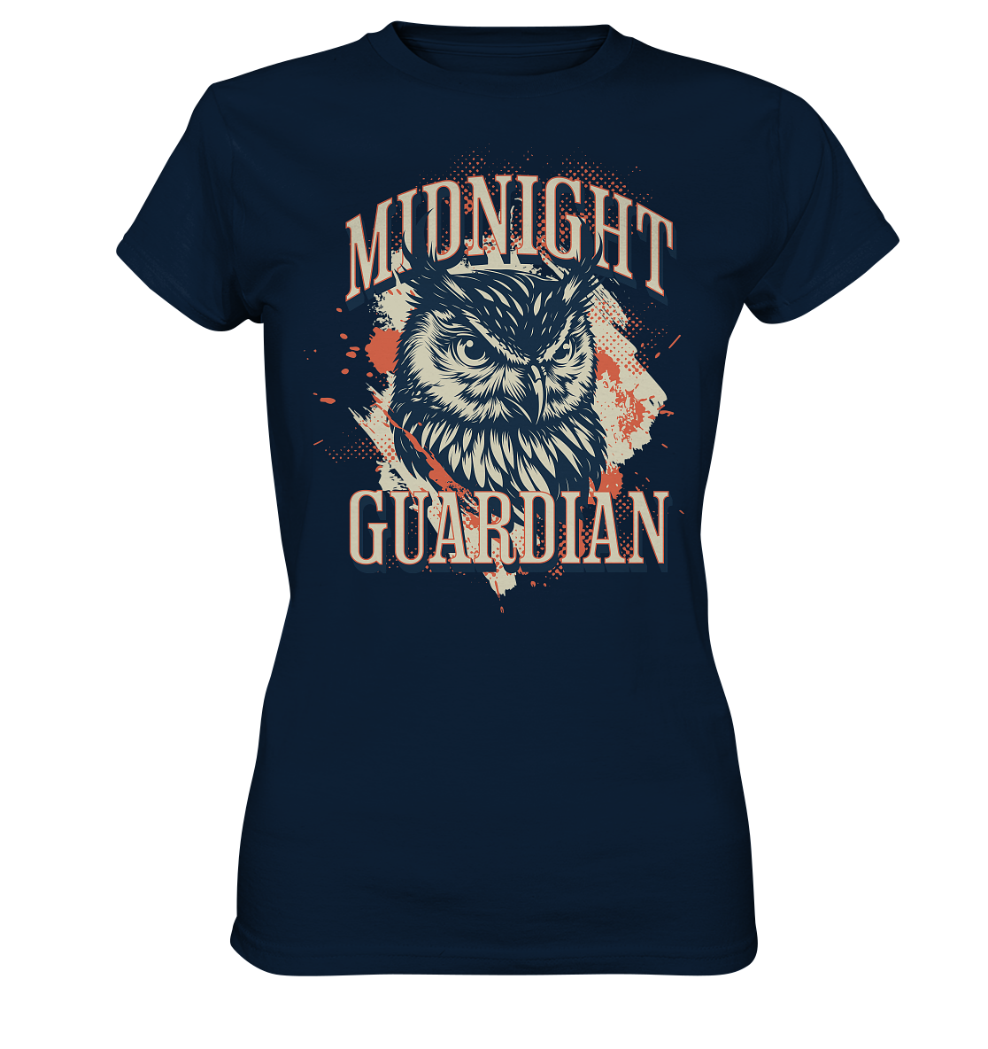 Eule Vintage Art - Midnight Guardian - Ladies Premium Shirt