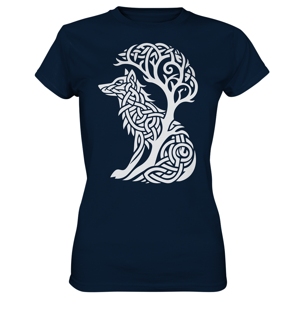 Keltischer Baum des Lebens Hund - Ladies Premium Shirt