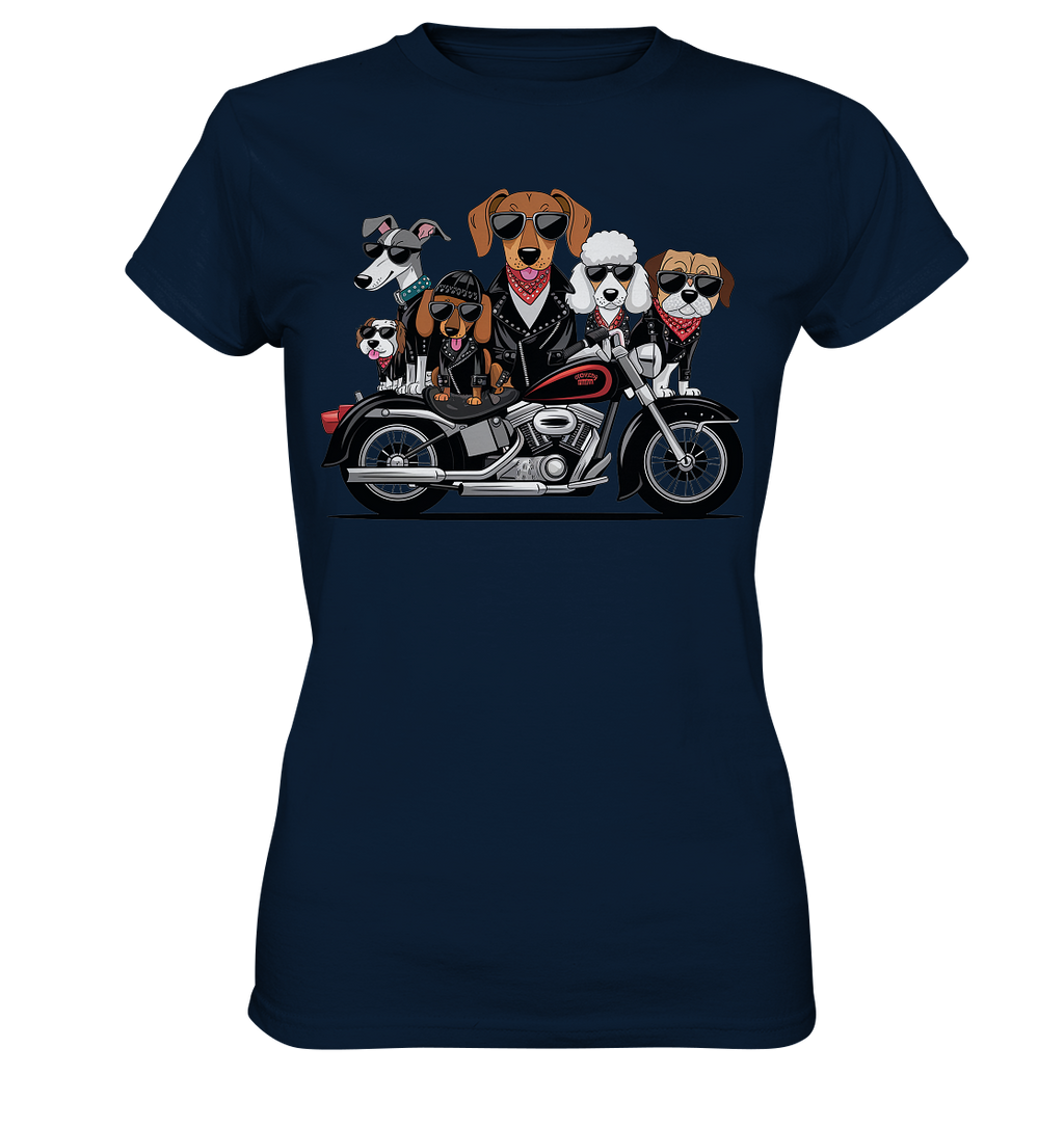 Hunde Biker Gang Fun - Ladies Premium Shirt