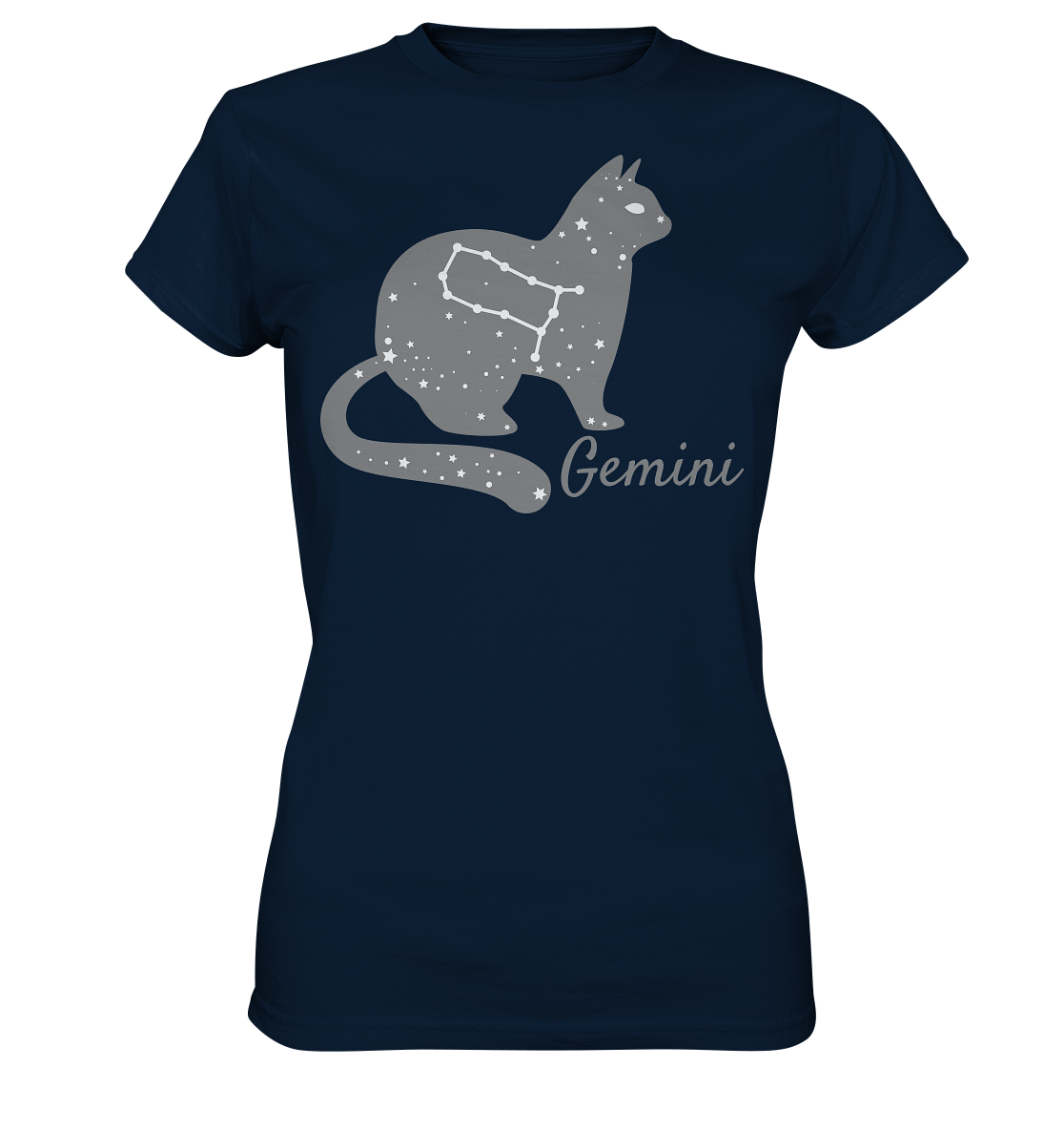 Sternzeichen Katze Zwilling - personalisierbar - Ladies Premium Shirt