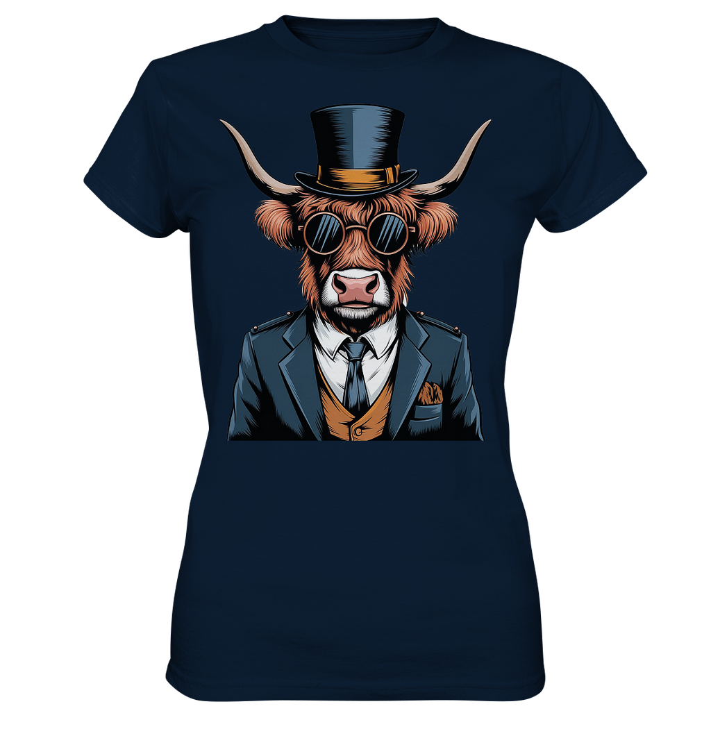 Highland Cow Steampunk - Ladies Premium Shirt