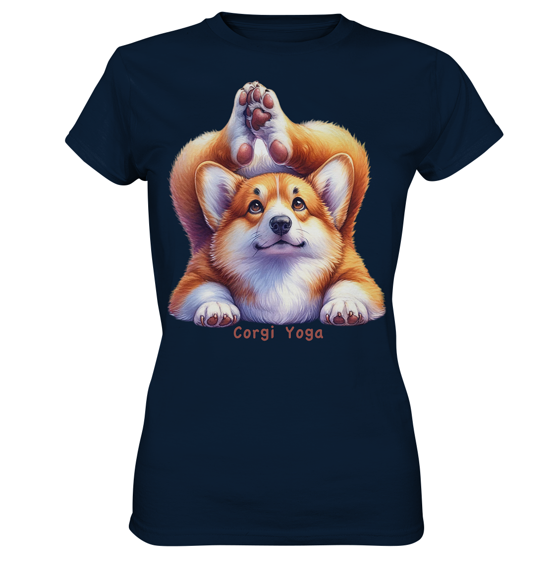 Corgi Yoga - Ladies Premium Shirt