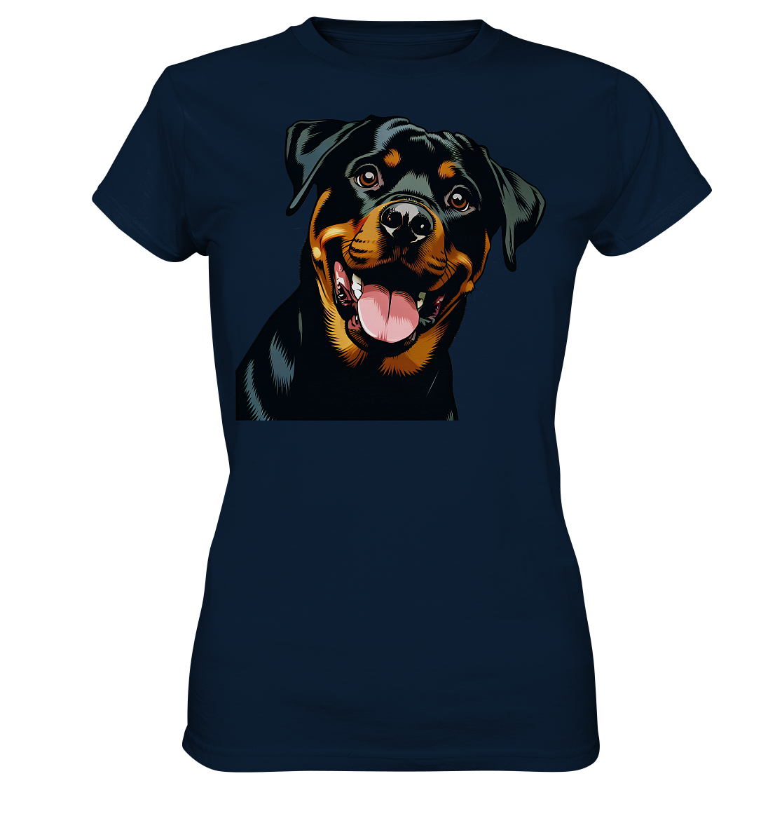 Rottweiler  Comic - personalisierbar - Ladies Premium Shirt