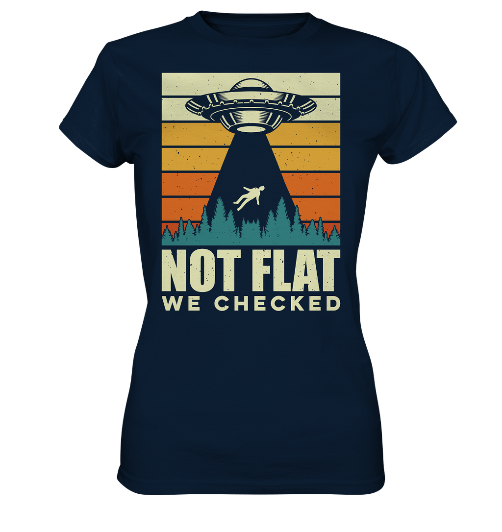 Erde - Not Flat we checked  - Ladies Premium Shirt