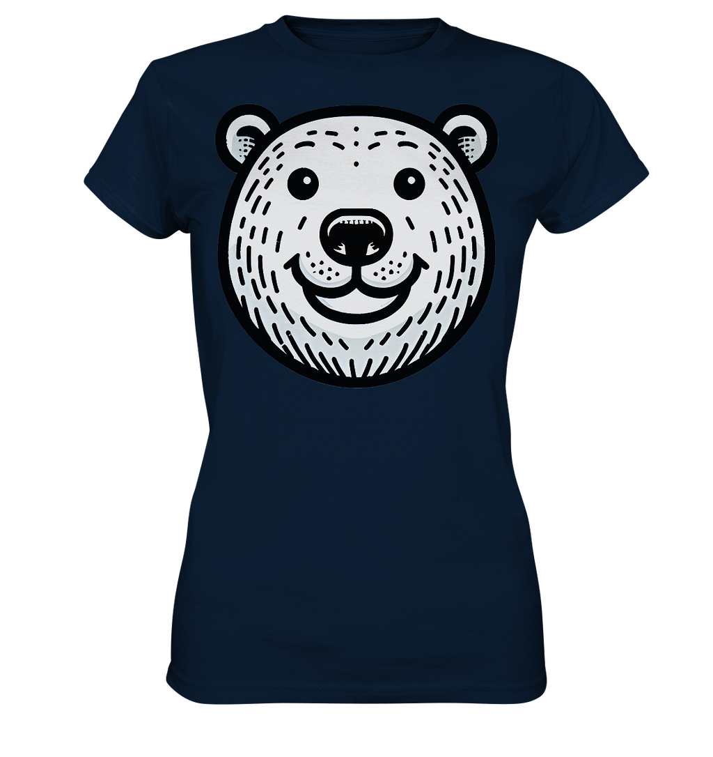 Lustiges Eisbär Gesicht   - personalisierbar  - Ladies Premium Shirt